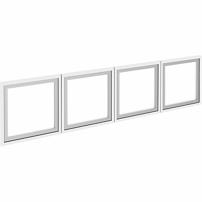 Lorell Wall-Mount Hutch Frosted Glass Door (LLR59712)