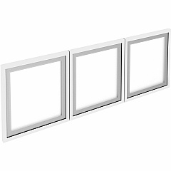 Lorell Wall-Mount Hutch Frosted Glass Door (LLR59710)