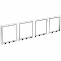 Lorell Wall-Mount Hutch Frosted Glass Door (LLR59711)
