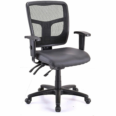 Lorell Executive Antimicrobial Mid-back Chair (LLR86241)
