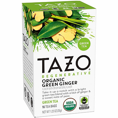 Tazo Regenerative Organic Green Ginger Green Tea Bag (TZO00356)
