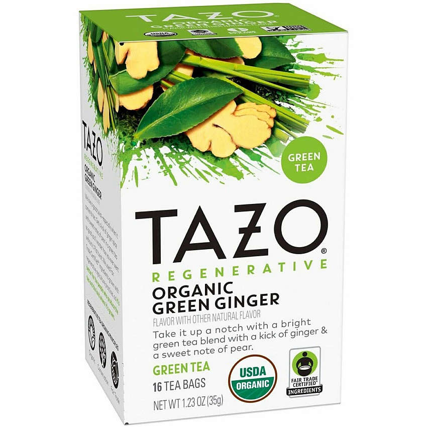 Tazo Regenerative Organic Green Ginger Green Tea Bag (TZO00356)