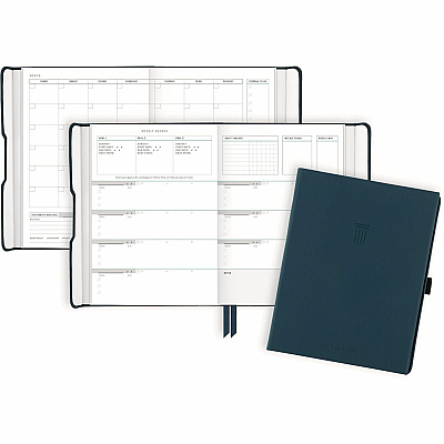 AT-A-GLANCE Foundation Undated Weekly/Monthly Planner 8-1/2" x 6-3/4" Blue (AAGFD20020)
