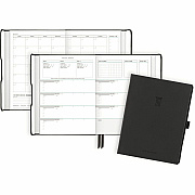 AT-A-GLANCE Foundation Undated Weekly/Monthly Planner 8-1/2" x 6-3/4" Black (AAGFD20005)