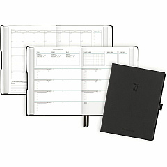 AT-A-GLANCE Foundation Undated Weekly/Monthly Planner 8-1/2" x 6-3/4" Black (AAGFD20005)