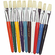 Pacon Color Coded Flat Stubby Brushes (PACP5184)