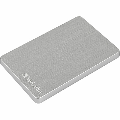 Verbatim 1TB Store 'n' Go ALU Slim Portable Hard Drive - Silver (53663)