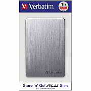 Verbatim 1TB Store 'n' Go ALU Slim Portable Hard Drive - Space Grey (53662)