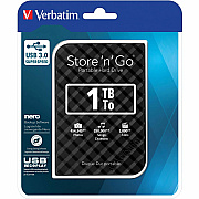 Verbatim 1TB Store 'n' Go Portable Hard Drive, USB 3.0 - Black (53194)