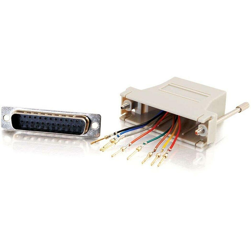 C2G Rj45 / Db25m Mod Adptr Grey (02934)