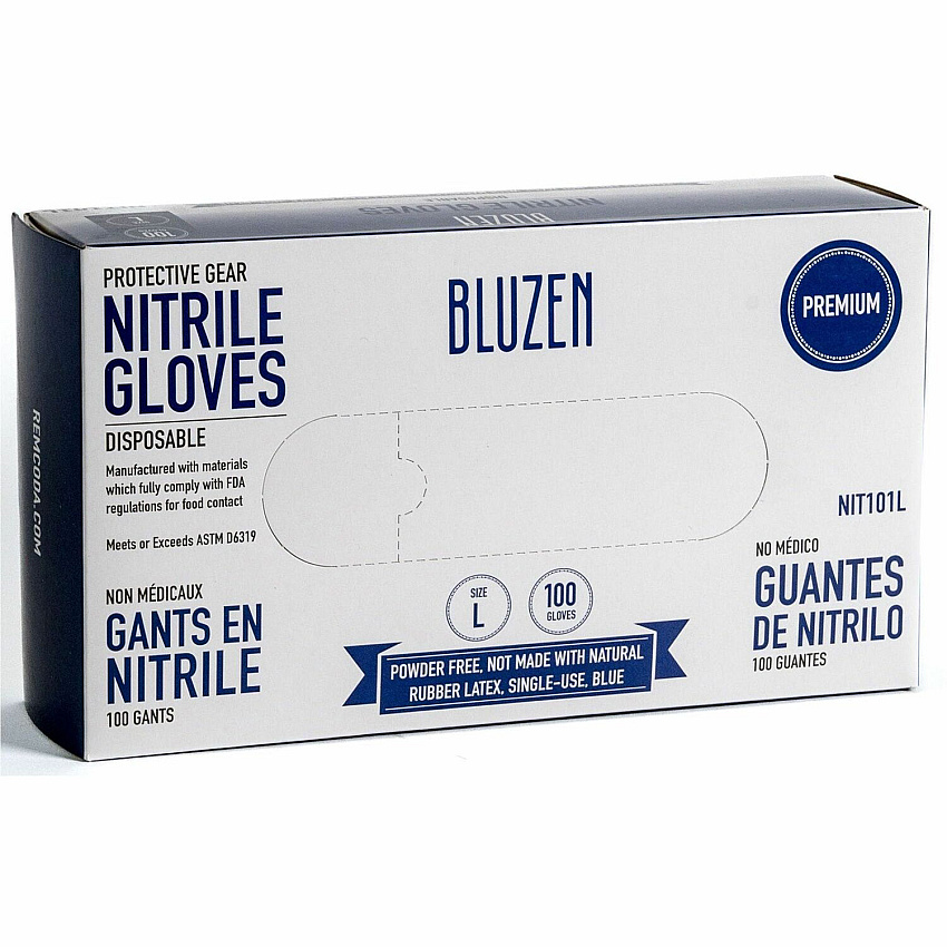 Remcoda Disposable Nitrile Gloves (RMLNIT101L)