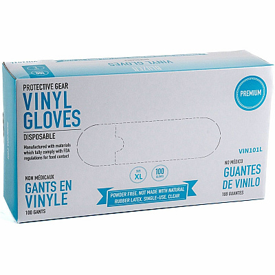Remcoda Powder-Free Vinyl Gloves (RMLVIN101XL)