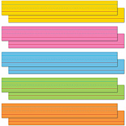 Astrobrights Ruled Handwriting Strips (WAU91992)