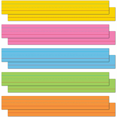 Astrobrights Ruled Handwriting Strips (WAU91992)