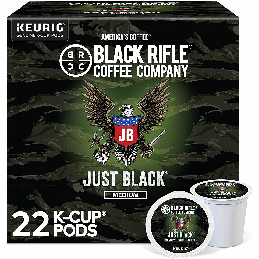 Black Rifle Coffee Company Coffee Company Coffee Company Black Rifle Coffee Company Coffee Company K-Cup Just Black Coffee (GMT0547)