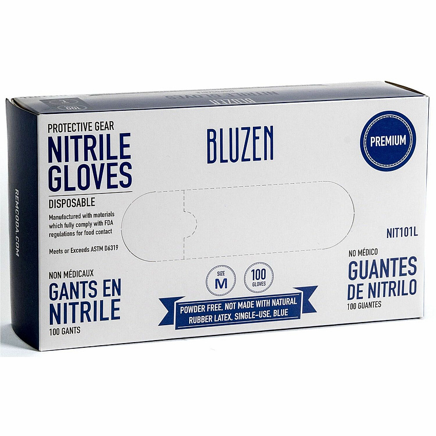 BLUZEN Disposable Nitrile Gloves (RMLNIT101MCT)