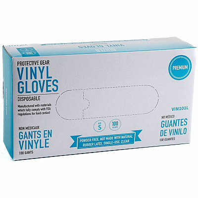 BLUZEN Powder-Free Vinyl Gloves (RMLVIN101SCT)