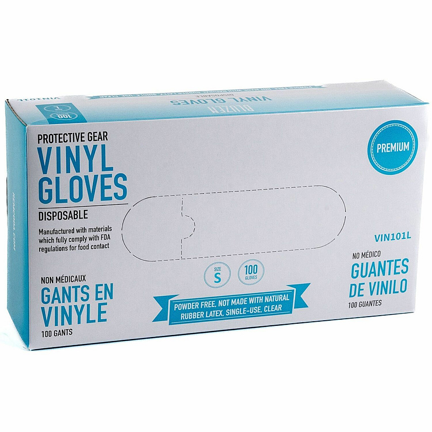 BLUZEN Powder-Free Vinyl Gloves (RMLVIN101SCT)