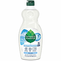 Seventh Generation Natural Dishwashing Liquid, Free and Clear, 19 oz Bottle, 6/Carton (SEV44986CT)