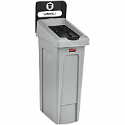 Rubbermaid Commercial Slim Jim Recycling Station 1-Stream Landfill, 23 Gal (RCP2185053)