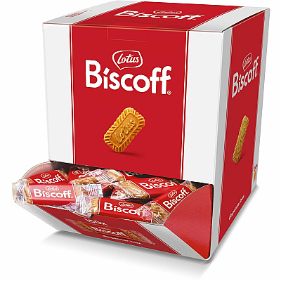 Biscoff Cookies Dispenser Box, Caramel Cookie, 0.22 oz Bag, 150/Carton (LTB50639)