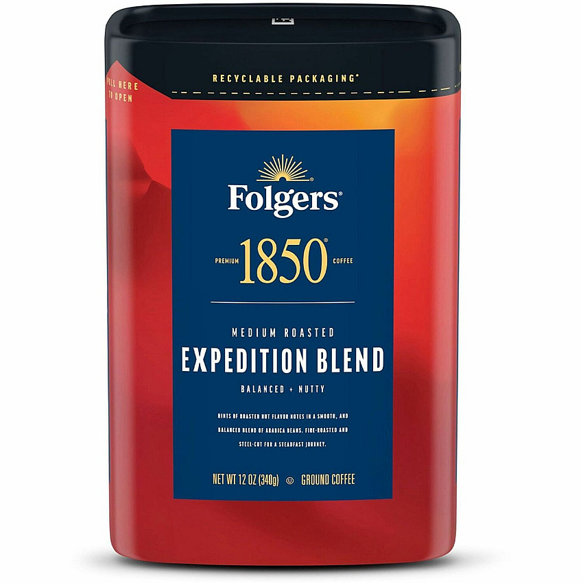Folgers Ground 1850 Expedition Blend Coffee (FOL93312EA)
