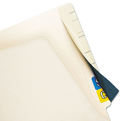 Tabbies Cov'R'Tab Color Code Cover Labels, 2.5 x 8, Manila, 50/Pack (TAB55990)
