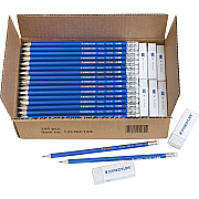 Staedtler Norica Pencils & Erasers Class Pack, 144ct (13246C144)