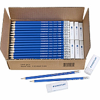 Staedtler Norica Pencils & Erasers Class Pack, 144ct (13246C144)