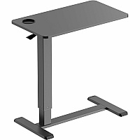 Kantek Mobile Pneumatic-Lift Side Desk/Table (KTKSTS500B)