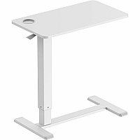 Kantek Mobile Pneumatic-Lift Side Desk/Table (KTKSTS500W)