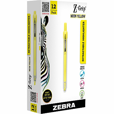 Zebra Z-Grip Retractable Highlighter (ZEB71250)