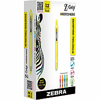 Zebra Z-Grip Retractable Highlighter (ZEB71200)