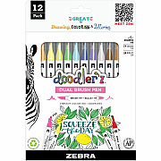 Zebra Doodler'z Dual Brush Pen (ZEB61002)