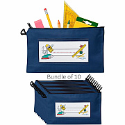 Seat Sack 10-Count Pencil Pouch with Zipper Bundle (00040BUNDLE)
