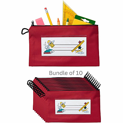 Seat Sack 10-Count Pencil Pouch with Zipper Bundle (10040BUNDLE)