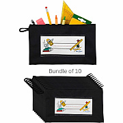 Seat Sack 10-Count Pencil Pouch with Zipper Bundle (30040BUNDLE)