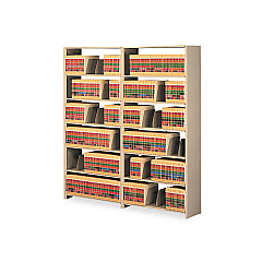 Tennsco Snap-Together Six-Shelf Closed Add-On, Steel, 36w x 12d x 76h, Sand (TNN1276ACSD)