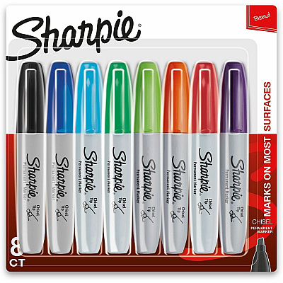 Sharpie Chisel Tip Permanent Markers (SAN38250PPA)