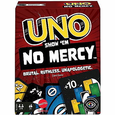 UNO Show 'Em No Mercy Card Game For Kids, Adults & Family Night, Parties And Travel (HWV18)