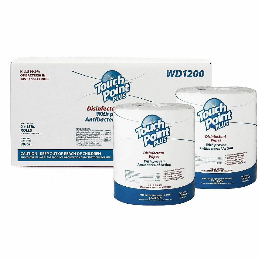 Touch Point Plus Disinfectant Wipes (WD1200)