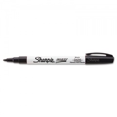 Sharpie Permanent Paint Marker, Fine Bullet Tip, Black (35534)