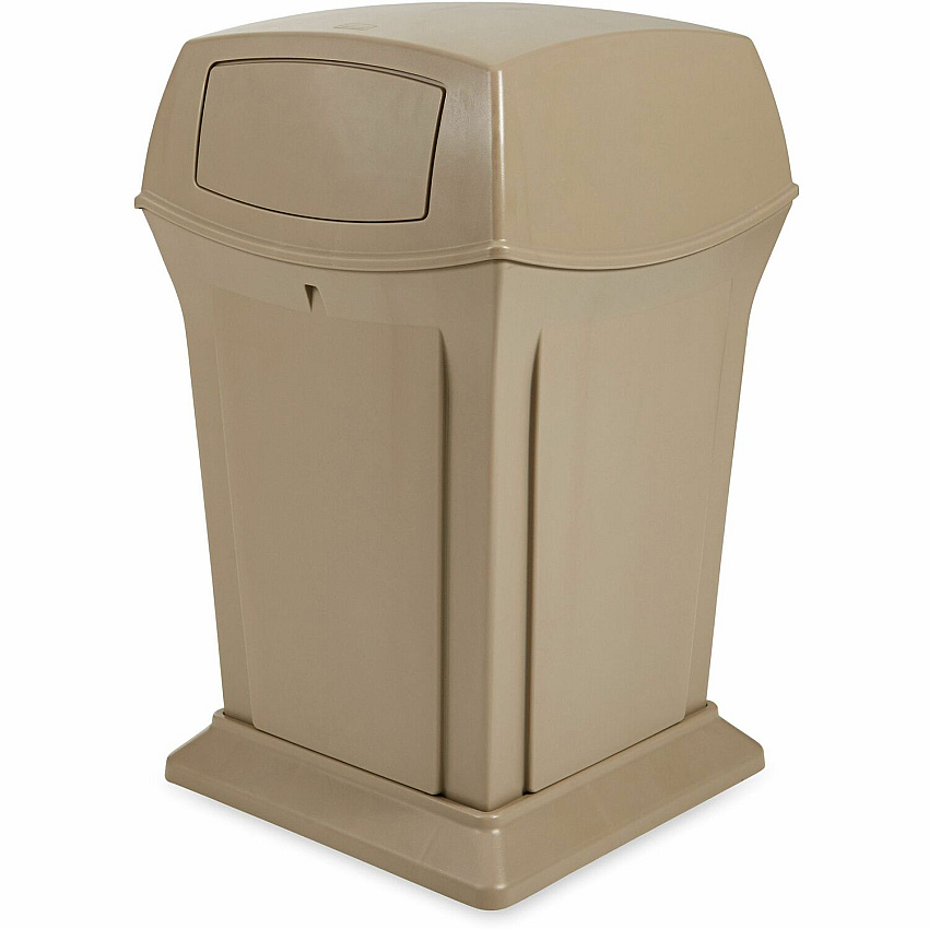 Rubbermaid Commercial Ranger Waste Container (FG917188BEIG)