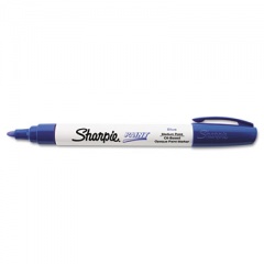 Sharpie Permanent Paint Marker, Medium Bullet Tip, Blue (35551)