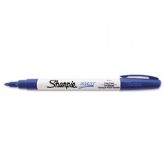 Sharpie Permanent Paint Marker, Fine Bullet Tip, Blue (35536)
