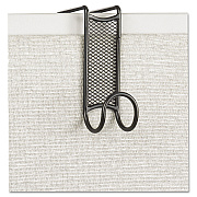 Safco Onyx Panel/Door Coat Hook, Steel, Charcoal (SAF4229BL)