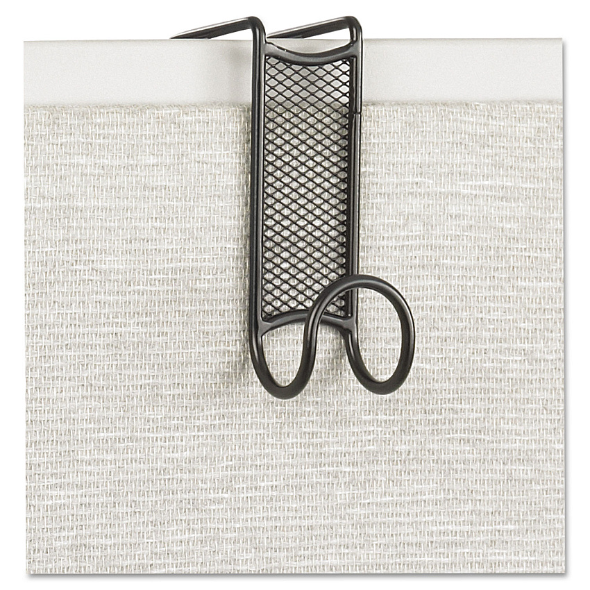 Safco Onyx Panel/Door Coat Hook, Steel, Charcoal (SAF4229BL)