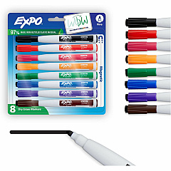EXPO Eraser Cap Fine Magnetic Dry Erase Markers (1944748A)