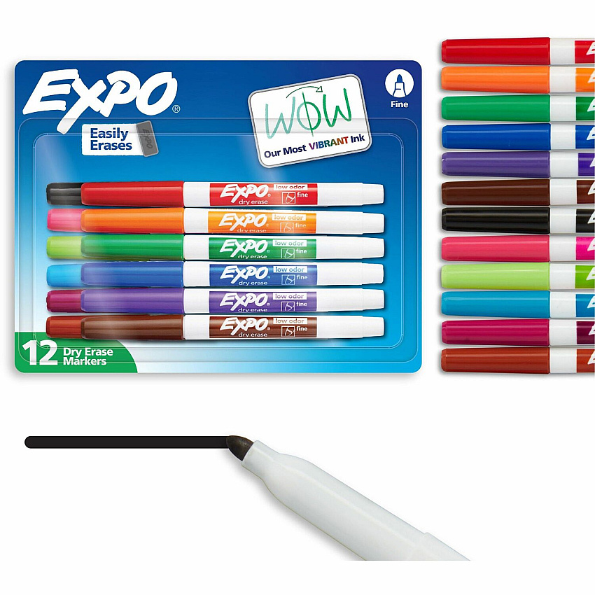 EXPO Low-Odor Dry Erase Markers (86603B)