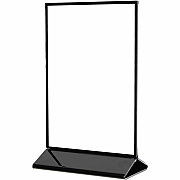 deflecto Double-Sided Sign Holder w/Base (4429)